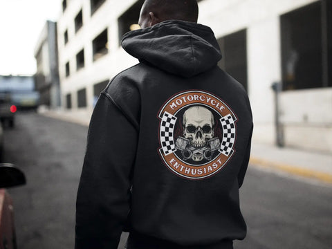 sweatshirt a capuche motard de qualité superieur