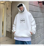 Hip Hop Hoodie Men Women Letter Print Turtleneck Sweatshirt 2023 Hot Fashion Streetwear Fleece Pullover Hoodies Clothing streatozone