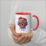 Mug à Intérieur Coloré tete de mort streatozone