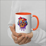 Mug à Intérieur Coloré tete de mort streatozone