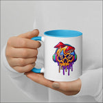 Mug à Intérieur Coloré tete de mort streatozone