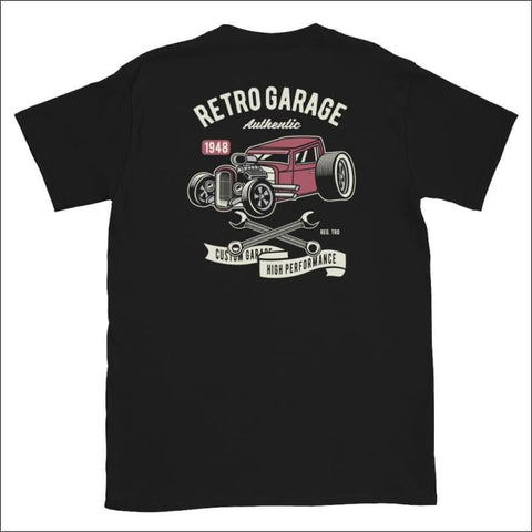 Retro garage T-shirt Unisexe à Manches Courtes streatozone